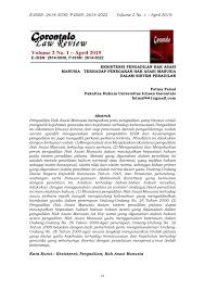 Pdf hak asasi bukan muslim di malaysia analisis isu terpilih. Pdf Eksistensi Pengadilan Hak Asasi Manusia Terhadap Penegakan Hak Asasi Manusia Dalam Sistem Peradilan
