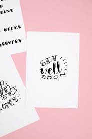 If you print the cards inside a specific place and time at different times, you will want to make certain which the area in the card is noticeable. Free Get Well Soon Handlettering Printables Luloveshandmade Hand Lettering Cards Get Well Cards Get Well Soon