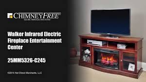 47 inche tv stand for tv's up to 50 w/ infrared electric fireplace. Walker Infrared Electric Fireplace Entertainment Center Youtube