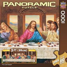 Last supper puzzle 1000 pieces. 1000 Piece Panoramic Jigsaw Puzzle From Master Pieces Finished Size 13 X 39 Artist William Terney Released 2013 Last Supper Disney Puzzles Panoramic