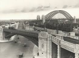 North Approach Under Traffic Sydney Harbour Bridge Sydney City Australia History