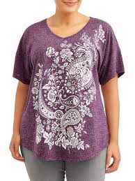 Terra Sky Women S Plus Size Short Sleeve Graphic V Neck T Shirt Women S Plus Size Shorts Plus Size Shorts Plus Clothing