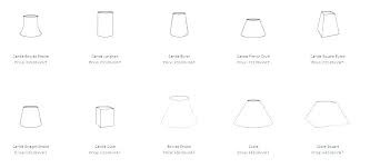 Lamp Shade Sizes Chart Size Medium Uno Fitter Lighting