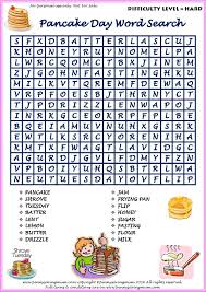 Word Search Pancake Day Hard Version Pdf In 2020 Pancake Day Pancake Day Crafts Pancake Day Word Search
