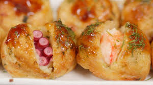 Takoyaki And Ebiyaki Recipe Cooking With Dog Youtube Recipes Cooking Recipes Cooking