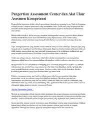 Uji kompetensi calon pejabat struktural eselon iii dan iv unsoedacid rab 6115 untuk mendukung terwujudnya tata kelola universitas yang baik maka dibutuhkan sumber daya manusia yang tepat dan memadai. Assessment Center Dan Alat Ukur Asesmen Kompetensi