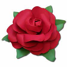Laminado De Rose Y F Cil De Montar Rose 3d Flores De Papel 3d Paper Flowers Paper Flowers Paper Roses