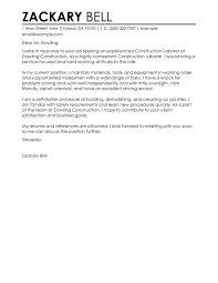Best Construction Cover Letter Examples Livecareer