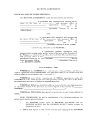 Most often, an escrow account is opened in case of purchase and sale of real property, but it is also possible to use this service when carrying out other the bank pays out the money from the escrow account only provided that all the provisions of the agreement related to the contents of the. Escrow Agreement With Interest Guarantee Law Of Agency