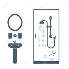 Cute Vector Illustration Of Bathroom Interior Design Shower Royalty Free Cliparts Vectors And Stock Illustration Image 89492211 Look at links below to get more options for getting and using clip art. cute vector illustration of bathroom interior design shower