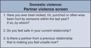 Image result for SAFE Screen for Intimate Partner Violence