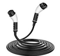 EVBASE Type1 to Type 2 Adapter EV Connector AC Double Adapters Charging  Cable - White