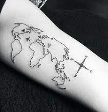 Umriss der weltkarte auf weissen hintergrund lizenzfrei. Die 30 Besten Ideen Zu Weltkarte Tattoo Weltkarte Tattoo Karten Tattoos Tatowierungen