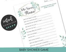 If the first option is what you are going for, then grab your mom and ask her the list of questions the internet has prepared for her mostly concerning her being your mother. Mom To Be Trivia Etsy