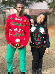 Pin On Ugly Christmas Sweater Couple Goals Jackson Ms