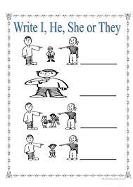 Personal Pronouns I She He And They Personal Pronouns Worksheets Personal Pronouns Pronoun Worksheets