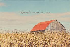 Red Barn House Golden Field Countryside Quotes by CharlenePrecious via Relatably.com