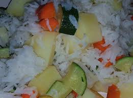 Io ho usato le sogliole surgelate e visto che non erano grandi ne ho usate 6/7. La Cucina Di Fata Sprint Riso Basmati Con Verdure Al Vapore Con Bimby