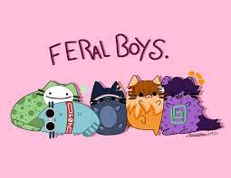 Feral Boys In 2021 Minecraft Drawings Mc Wallpaper Dream Artwork