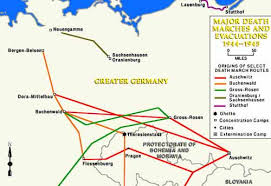 Sachsenhausen station is situated 1 km northwest of sachsenhausen concentration camp. Map Of Evacuation Of Nazi Camps Death Marches Of Prisoners