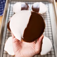 In a separate bowl, stir together flour, baking powder, baking soda, salt, and lemon zest. Delish How To Make Black White Cookies Facebook