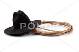 Black Cowboy Hat And Lasso On White Stock Photos Ad Hat Cowboy Black Lasso Black Cowboy Hat Cowboy Hats Black Cowboys