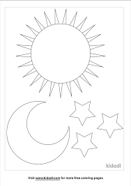 Download and print these sun moon stars coloring pages for free. Sun Moon And Stars Coloring Pages Free Space Coloring Pages Kidadl