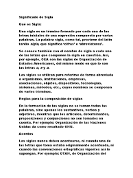 Maybe you would like to learn more about one of these? Significado De Sigla Acronimo Onomastica