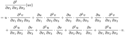 In the case of three terms multiplied together, the rule becomes. Product Rule Wikipedia