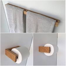 Maybe you would like to learn more about one of these? Bathroom Towel Holder Toilet Paper Holder Oak Bathroom Fixture Set Towel Holder Bathroom Oak Bathroom Bathroom Towels