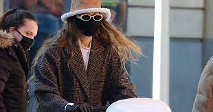 Shop Gigi Hadid S Mango Coat And Shearling Lv Bucket Hat Popsugar Fashion Uk