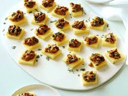 Polenta Squares With Mushroom Ragu Recipe Food Network Recipes Recipes Stuffed Mushrooms