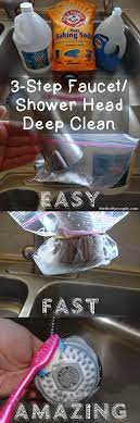 How To Spotlessly Clean Shower Heads And Faucets With Ease Cleaning Faucets Diy Cleaning Hacks Diy Cleaning Products