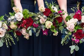 Wedding bouquets with jewels red. Jewel Toned Wedding With Pies And Handmade Gorgeousness Tidewater And Tulle Coastal Virginia Wedding Blog And Magazine