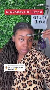 Reply to @shayna.violet QUICK AND EASY SLEEK PONYTAIL ❤️ y’all want more  loc tutorials? 👀 #locs #boostofhope #locstyles #hairtutorial #naturalhair  #f