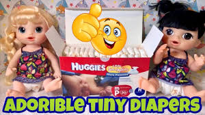Baby Alive Tried New Huggies Micro Preemie Diapers On Sweet Spoonfuls And Cute Hairstyles Youtube