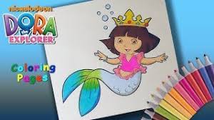 Supercoloring.com is a super fun for all ages: Dora The Explorer Coloring Book Mermaid Dora Coloring Pages For Children Youtube