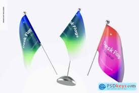 Download Desk Flags Mockup Free Download Photoshop Vector Stock Image Via Torrent Zippyshare From Psdkeys Com