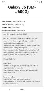 To properly experience our lg.com website, you will need to use an alternate browser or upgrade to a newer version of internet explorer (ie10 or greater). Updated Samsung Galaxy J6 Galaxy A60 Android 10 One Ui 2 0 Update Starts Rolling Out With March Security Patch Piunikaweb