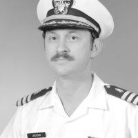 Admiral J. Paul Reason, Commander in CHIEF, Atlantic Fleet, speaks to  SEAMAN Brent Shadon. Shadon is attached to Naval Media Center det Roosevelt  Roads, Puerto Rico