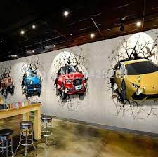 Mural Concept Show How Car Malibu Ages Changes Over Time Cars Mural Office Wallpaper Mural