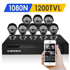 Defeway 8ch 1080n Security Dvr 8 1200tvl 720p Hd Outdoor Video Surveillance Camera Home Security Camera Systems Security Cameras For Home Video Security System