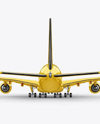 Aircraft Mockup Back View In Vehicle Mockups On Yellow Images Object Mockups Mockup Free Psd Mockup Free Download Mockup Psd