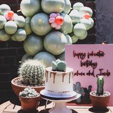 Use a cake stand when possible. 6th Birthday Cactus Themed Party Ideas Lyfetymes Party