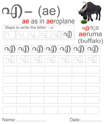 Below is a table showing the malayalam alphabet and how it is pronounced in . Malayalam Vowels Worksheet Letter à´Ž