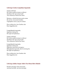 Lumpuhkanlah ingatanku hapuskan tentang dia ku ingin ku lupakannya. Lirik Lagu Geisha Lumpuhkan Lah Ingatanku