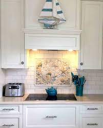 The best ones even serve as a focal point of interest to make the room more entertaining so, magnify the essence of your farmhouse kitchen without committing to painting with the best farmhouse backsplash ideas. Coastal Kitchen Backsplash Ideas With Mosaic Tiles Beach Murals Coastal Decor Ideas Interior Design Diy Shopping