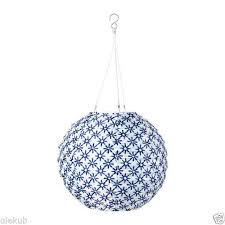 Ikea Solvinden Led Solar Powered Pendant Lamp Globe Blue White Outdoor Light 12 Living And Dining Pinterest Balkon And Garten