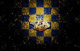 Please contact us if you want to publish a nashville predators wallpaper on our site. Wallpaper Wallpaper Sport Logo Nhl Hockey Glitter Checkered Nashville Predators Images For Desktop Section Sport Download