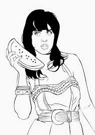 Katy perry with lollipop coloring page to color, print or download. Top 10 Printable Katy Perry Coloring Pages
